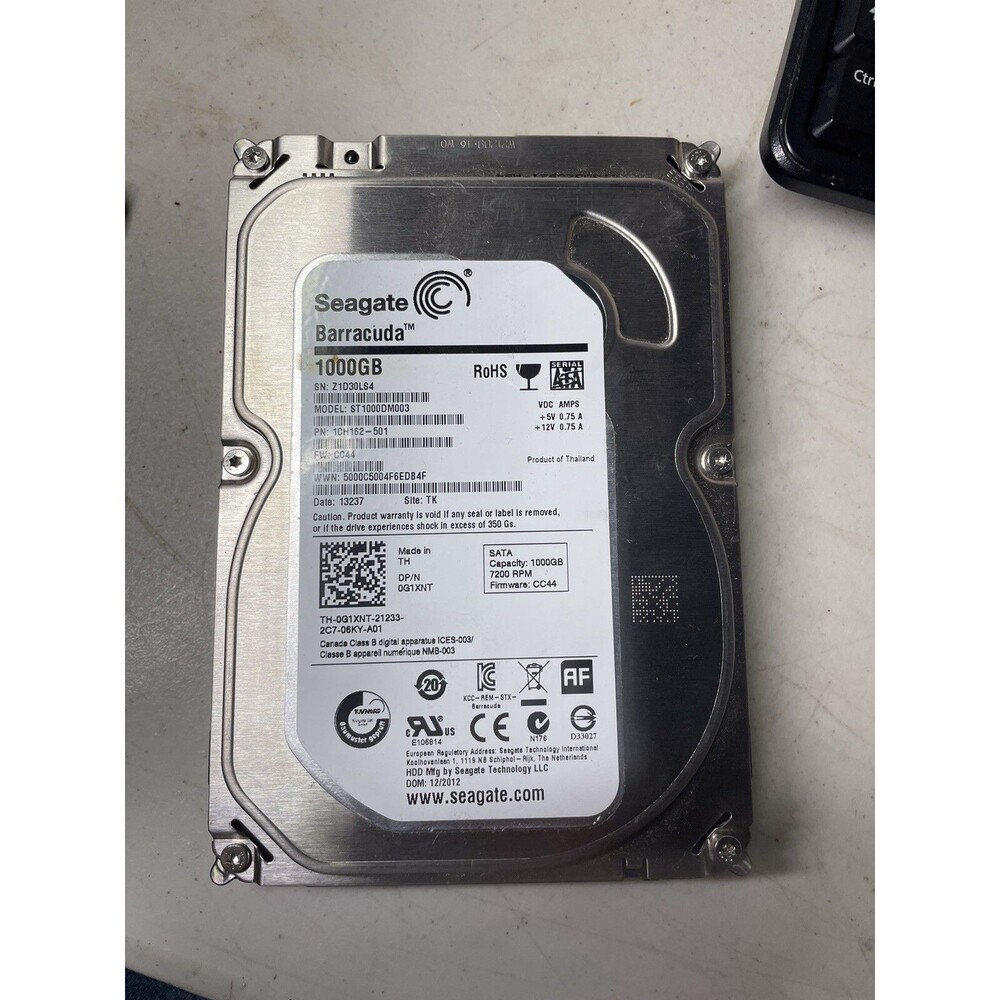 Seagate Barracuda 1TB SATA III 3.5" Internal HDD (ST1000DM003)